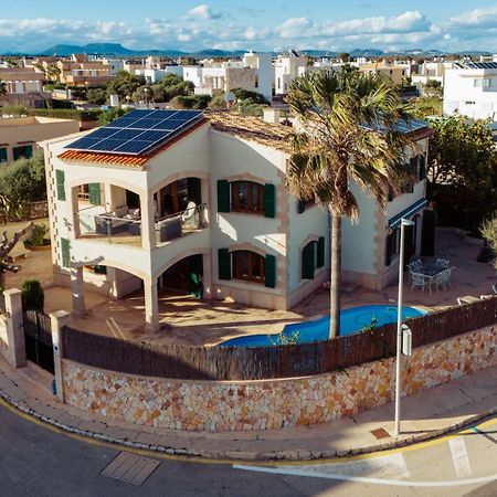 Mallorca Finca Haus Mit Pool Direkt Am Meer Es Trenc, Bootstour Moeglich סה רפיטה מראה חיצוני תמונה